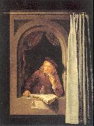 Painter with Pipe and Book, DOU, Gerrit